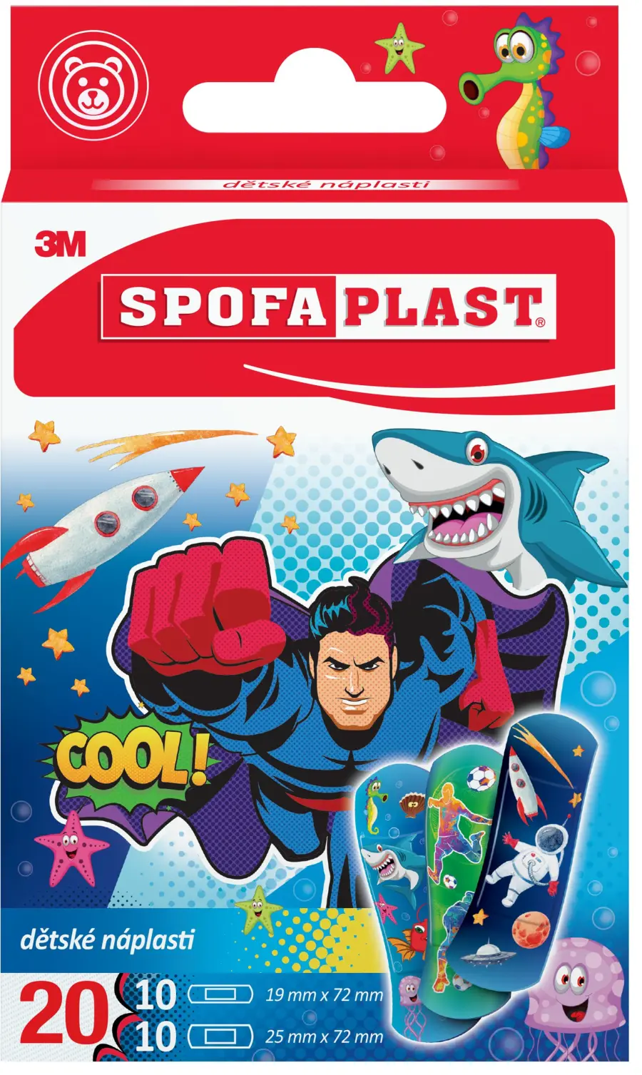 8440_3M SPOFAPLAST 118 DETSKE NAPLASTI - CHLAPECKY MOTIV